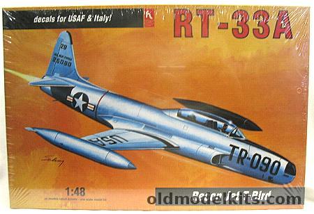 Hobby Craft 1/48 Lockheed RT-33A Recon Thunderbird - USAF Or Italian Air Force, HC1596 plastic model kit
